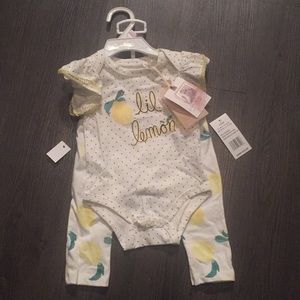 Lemon Dot Bodysuit & Pants